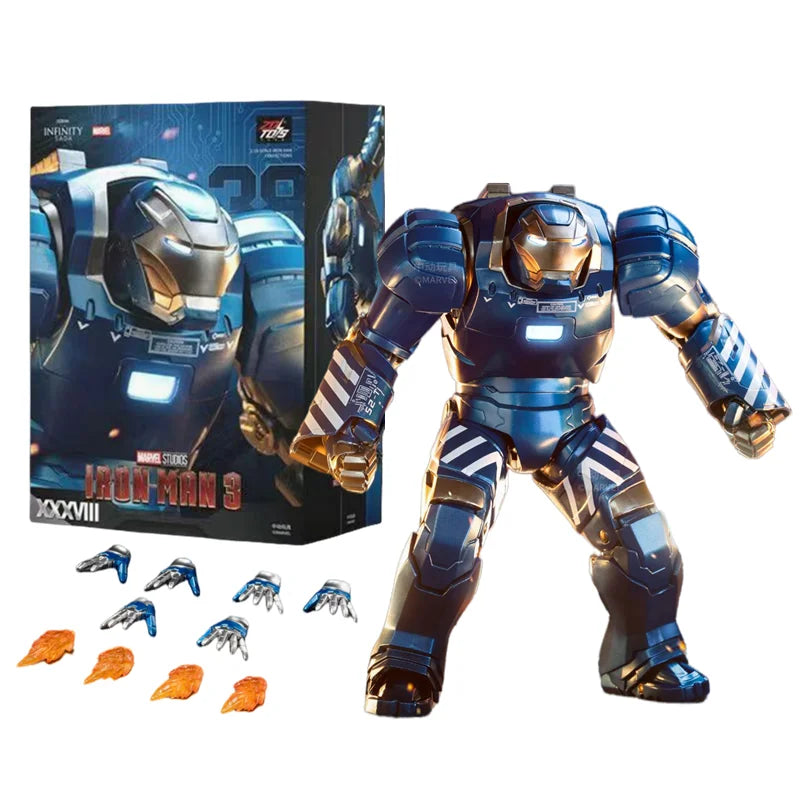 ZD Toys Iron Man MK15 MK16 War Machine MK2 Action Figure Iron Man Mk47 MK35 Red Snapper 1/10 Scale Iron Man Collections Gift