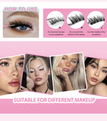 GROINNEYA Cat Eye Lashes Create Natural Look Half Eye Lashes With Winged Ends For Extended Eyelash For Daily Use