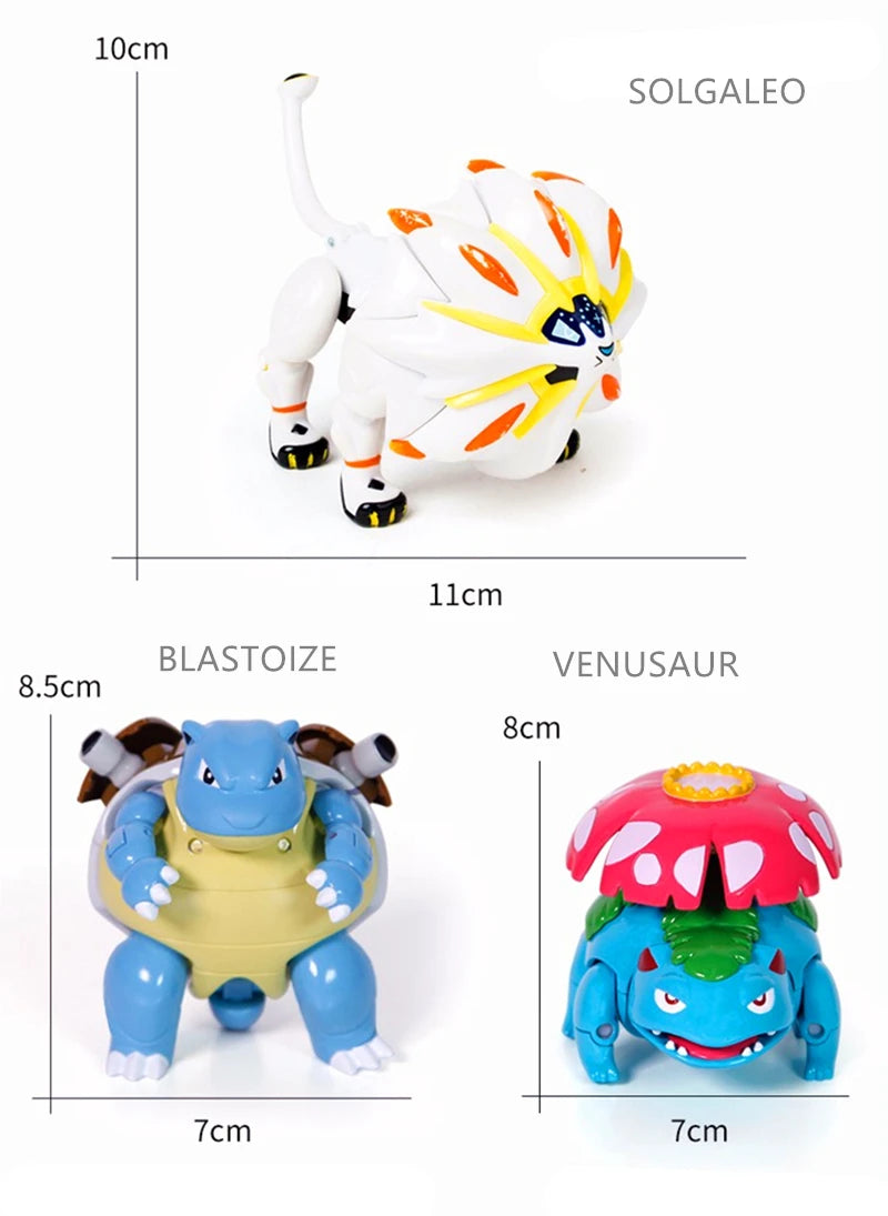 Pokemon Figures Toys Pocket Monsters Ball Model Pikachu Gengar Pokeball Dragonite Snorlax Pokeball Action Figures Toy