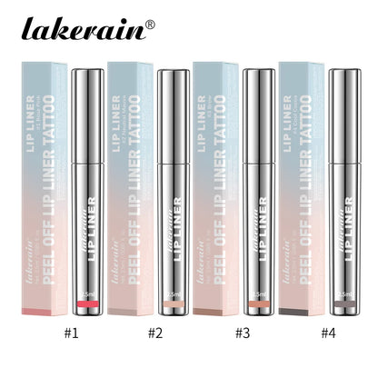 4PCS Highly Pigmented Lip Liner Tattoo Matte Peel Off Enhance Lips Lip Liner Lasting Lip Stain Waterproof Transfer-proof Lipstic