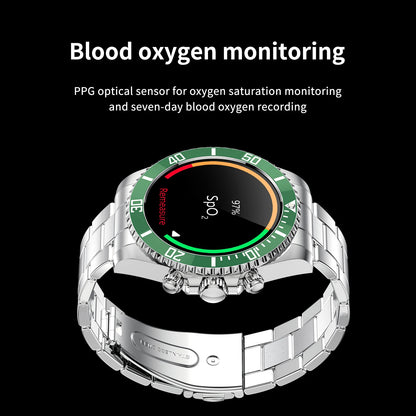 Smart Watch Man Aiweile AW12 High-End Luxury Smartwatch Fitness Tracker Sport Business Bluetooth Call for Xiomi IOS DIY Faces