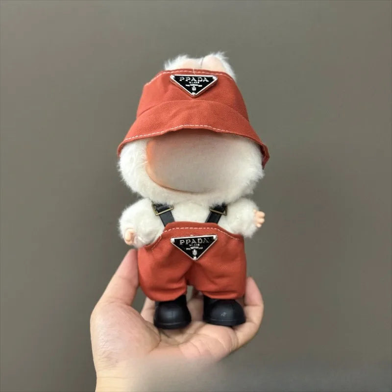 Only clothes are suitable for LABUBUBU, LABUBUBU, baby clothes, 17cm pendants, plush toys, fashion clothes, suits and skirts.