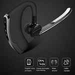 New V8 Wireless Bluetooth Single Earphone With HD Mic Stereo Headset Handsfree Call Business Headphone For Sports Driving Travel