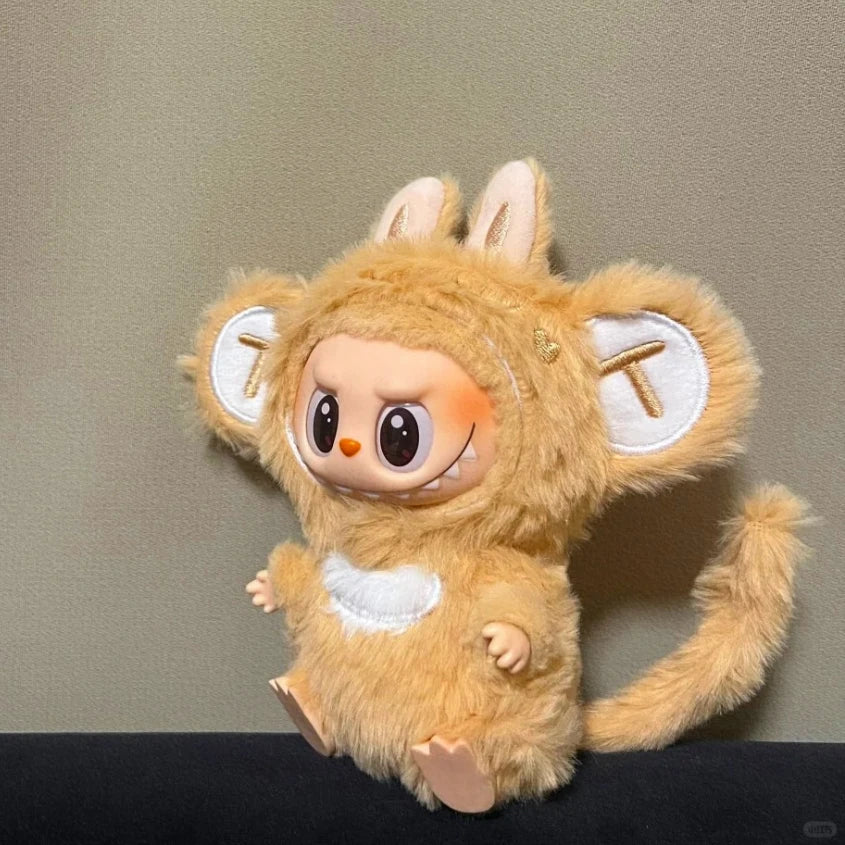 Ropa Labubu Cute Monkey Adventure Clothes Bear Rabbit Bib Pants Overalls Animal-themed Pendant Labubu Outfit Macaron Costume