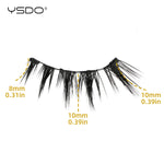 YSDO Magnetic Eyelashes Reusable Winged Magnetic 3D Mink lashes Long-Lasting No Glue Needed False Eyelashes with Tweezer Makeup