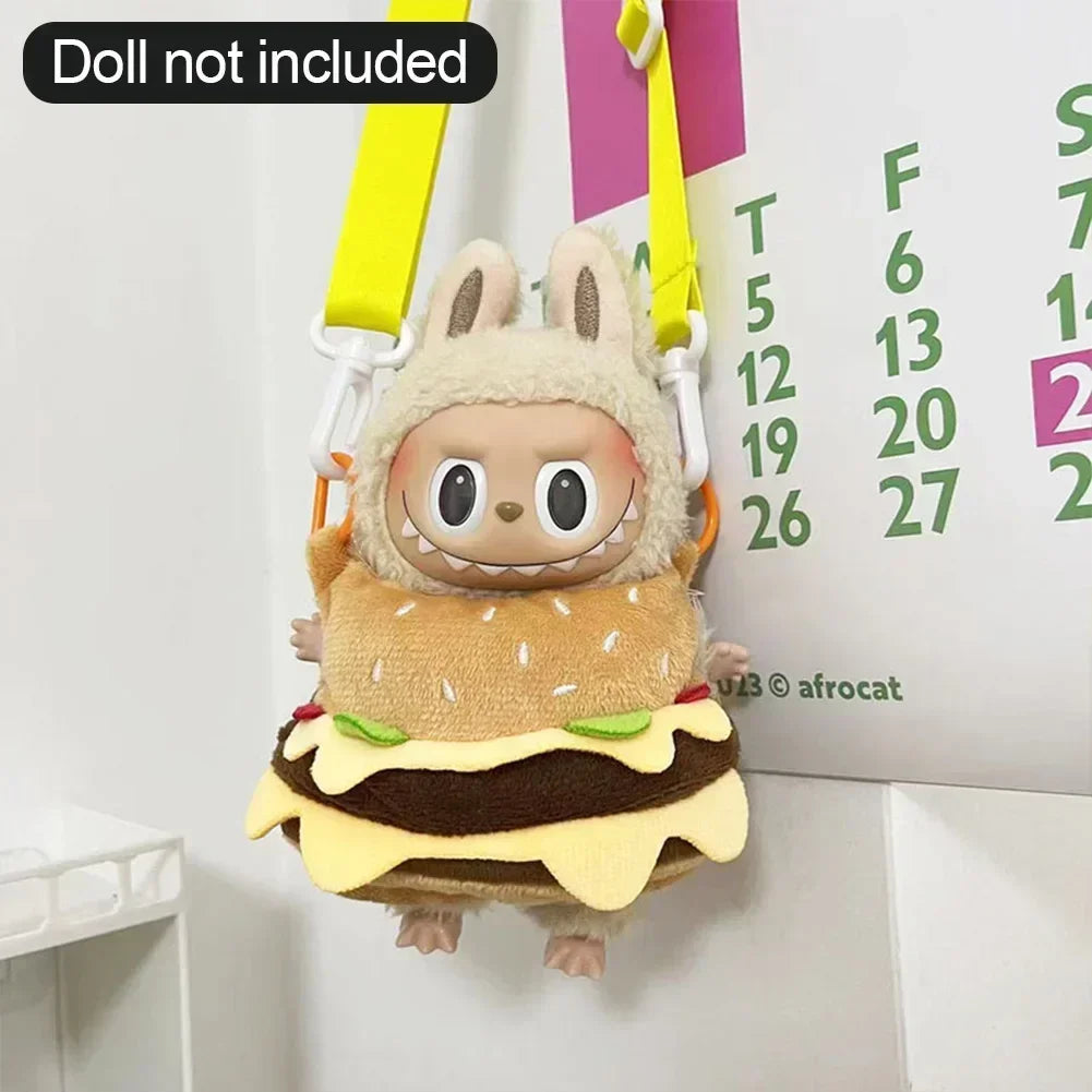 Ropa Labubu Cute Monkey Adventure Clothes Bear Rabbit Bib Pants Overalls Animal-themed Pendant Labubu Outfit Macaron Costume
