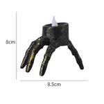 New Halloween Skull Lantern Atmosphere Setting Props Skeleton Foot Night Light Halloween Party Decoration LED Candle Light