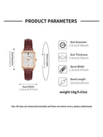 LUCKY FOX Women Watches Fashion Green Square Leather Quartz Watch Luxury Ladies Wristwatch Girlfriend Gift