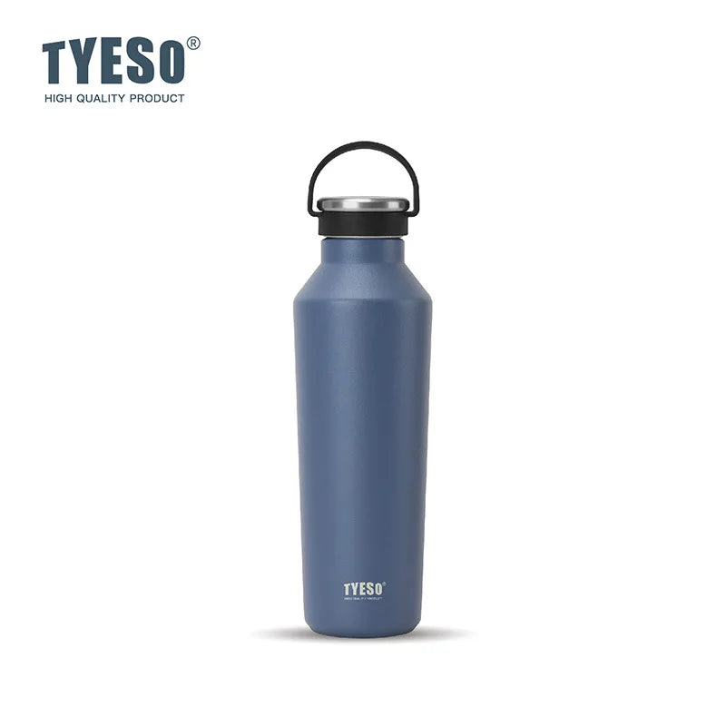 Tyeso Stainless Steel Vacuum Insulated Water Bottle Portable Durable  Leak-Proof for Outdoor Sports Matte Finish Carry Handle
