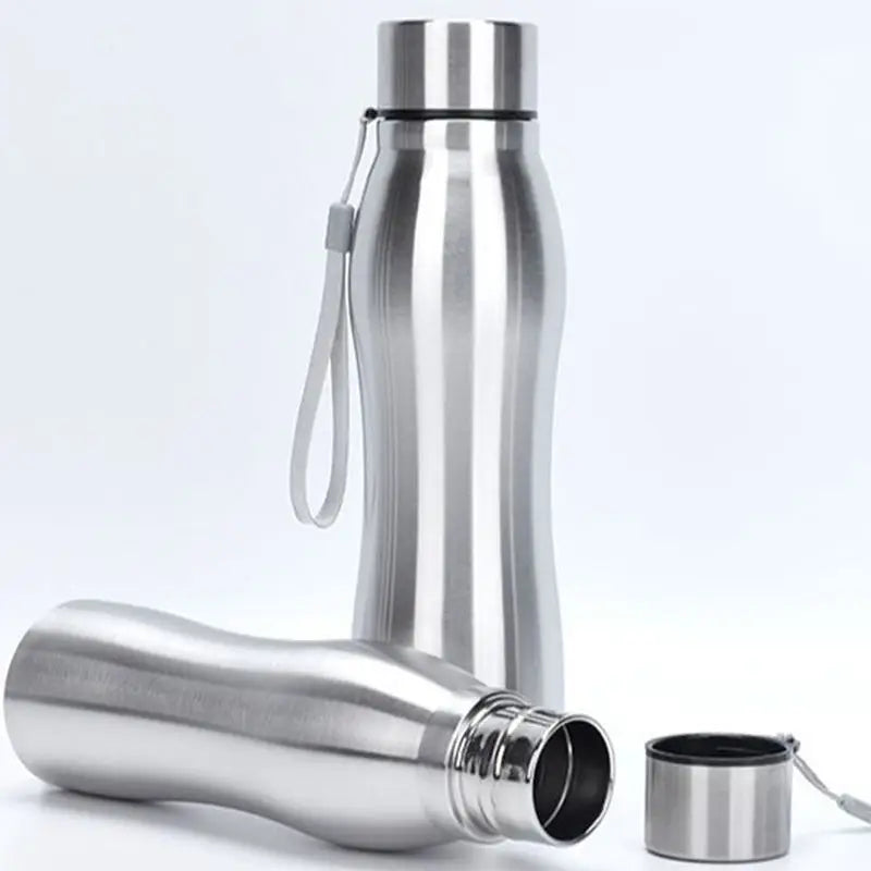 Stainless Steel Water Bottle Gourd Shape Sports Bottle Outdoor Tourism Direct Drinking Hand Rope Tumbler 750/1000ml