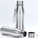 Stainless Steel Water Bottle Gourd Shape Sports Bottle Outdoor Tourism Direct Drinking Hand Rope Tumbler 750/1000ml