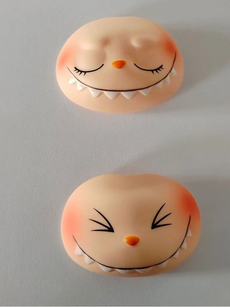 Labubu Doll Parts DIY Kit PVC Face Changing Accessories Hands Feet Replacement Supplies for DIY Doll Makers Collectors