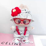 For 3rd Gen 17cm Labubu Trend Clothes Pendant Sitting Party Graffiti Strap Pants Hat Labubu Retro Clothes