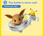 Pokemon Figures Beyblade Top Gyroscope Toys Pikachu Charmander Squirtle Mewtwo Eevee PVC Models Pokeball Gift For Kids