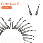 DIYDAY Comic Spire Eyelash Extension Premade Manga False Eyelashes Super Soft Light Feather-Feeling Anime Lashes for Makeup Tool