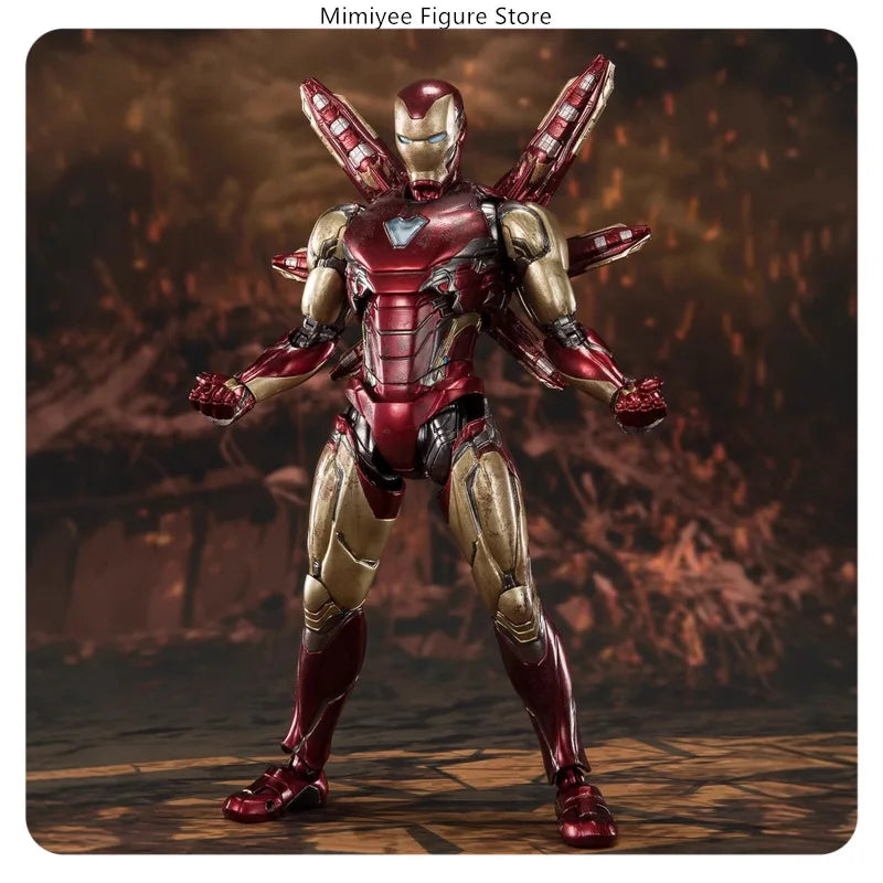 16cm Marvel Avengers Iron Man Mark 85 Ultimate Articulated Figure Model Statue Desktop Decoration Gift