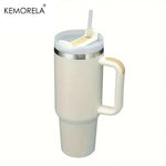 KEMORELA 30&40 oz Tumbler With Handle Lid Straw 887/1182ML Stainless Steel Water Bottle Vacuum Thermos Cup Travel Car Coffee Mug