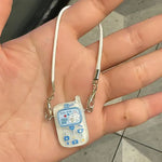 Dollhouse Mini Pendant Model Cartoon Cute Little Mini Mobile Phone Ornament for 15-17cm labubu Cartoon Pendant Sweet Couple Gift