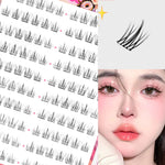 Upgraded Sunflower False Eyelashes No Glue Fake Lashes  Natural Reusable Band-Free Lashes Manga Lash Makeup Korean