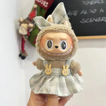 17cm Cute Mini Plush Doll'S Clothes Outfit Accessories For Korea Kpop Exo Labubu Idol Dolls Skirt Hat Clothing DIY Kids Gift