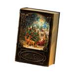 Christmas Light Music Box Book Night Light Christmas Lantern Gift for Room Music Box Decoration Holiday Decor Music Box