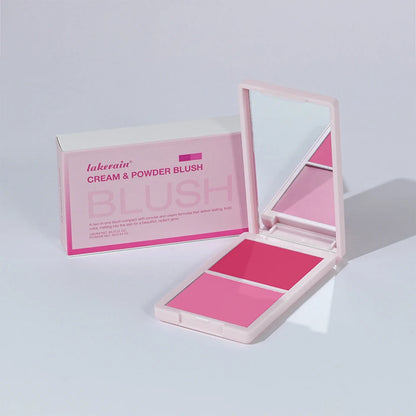 Blush Juvia's Cream Powder Matte Blush Makeup Rose Pan Long-lasting Wearing High Pigment Natural Matte Blush Duo Cosmtics