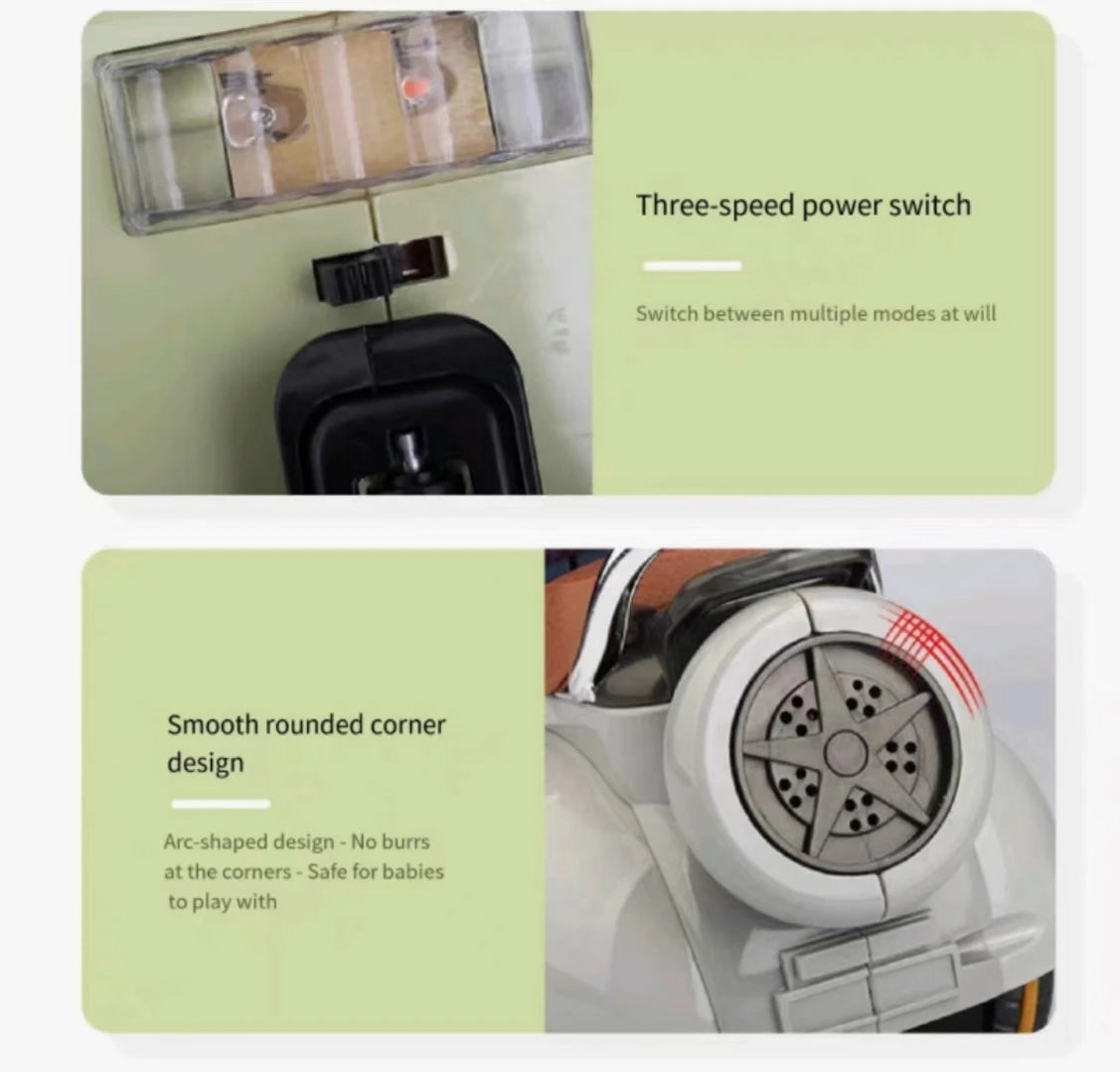 Mini Electric Motorcycle Children's Toy for Labubu Retro Dazzling Spin Toy Motor for Doll Cotton Doll Pet Toys  Birthday Gift