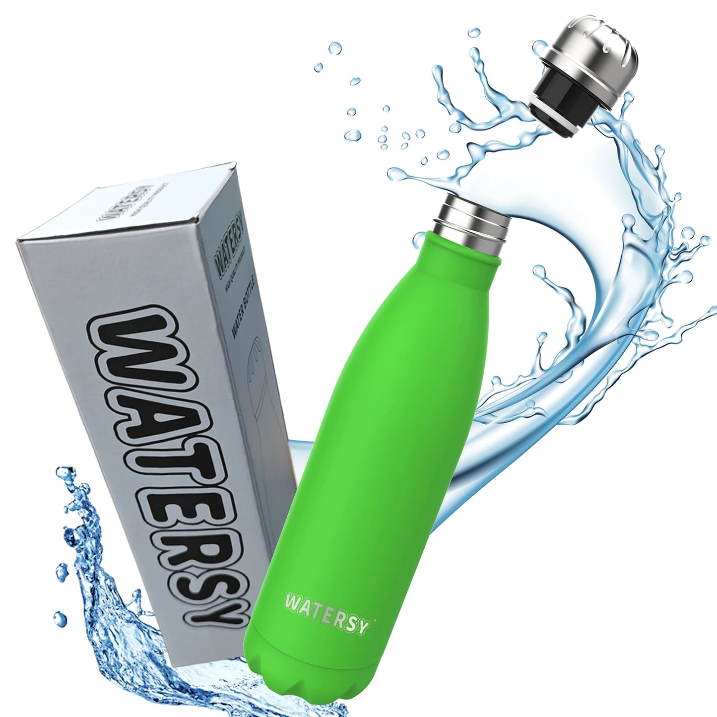 500ML Stainless Steel Thermos Mug Sports Water Bottle Cold and Hot Thermal Cups Vacuum Travel Tumbler Mug Thermal Bike Bottle