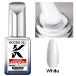 KODIES GEL Builder Nail Gel in a Bottle Milky Pink 15ML Brush on Builder Extension Gel Polish Soak Off French Manicure Hard Gel