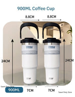 Tyeso 600/750/900/1050/1200ML Stainless Steel Thermos Bottle Car Coffee Cup Sports Water Bottles Keeps Cold and Heat Thermal Mug