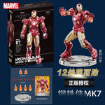 Marvel figure Splicing toys iron man MK1 MK2 MK3 MK4 MK5 MK6 MK7 Action figure model Birthday gift for children