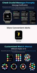 Blackview W60 2024 New Smartwatch 2.01'' HD Display TFT Rugged Smart Watch for Outdoor With Emergency Lighting Bluetooth Calling