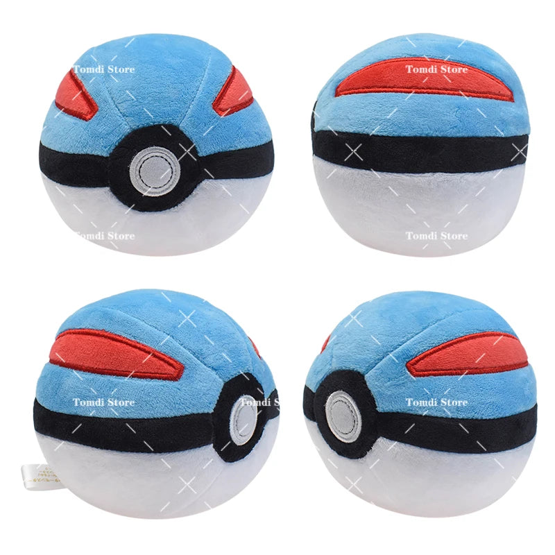 TAKARA TOMY  Pokemon 4PCS Poké Ball Stuffed Toy Plush Doll Pocket Monster Children's Toy Pokemon Plush Pendant Kids Gifts