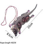 Halloween Horror Hanging Pendant Fake Dead Mouse Bat Broken Hand Feet Halloween Party Home Haunted House Scary Decoration Props