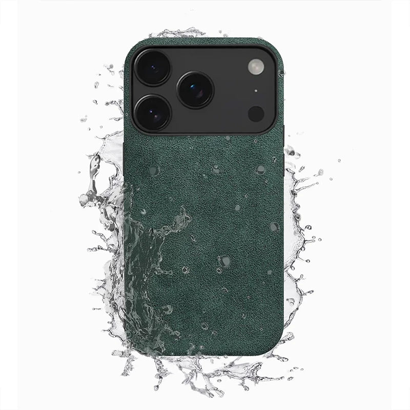 Real Italy Alcantara Magsafe Case for iPhone 17 Pro Max Air Premium Magnetic Cover Suede Leather Cases for iPhone 16 17 Pro Max