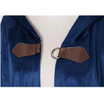 Men's Velvet Cloak with Hood, Renaissance Medieval Hooded Cloak for Women, Halloween Hood Cape with Metal Loop Clasp
