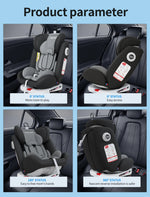AP02 KL005 Baby Car Seat 360° Rotatable, ISOFIX, Resting Position, Group 0+1/2/3, 9-36 kg, Child Seat with 5-Point Safety Belt