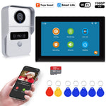 Wireless Wifi Video Doorbell System, 1080P Doorphone Door Camera, 7 Inch Touch Screen, Video Intercom 32GB card for Home 4 Wire