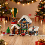 10339 Santa's Post Office Winter Architecture Model Christmas Building 1440PCS Bricks Children's Educational Toy