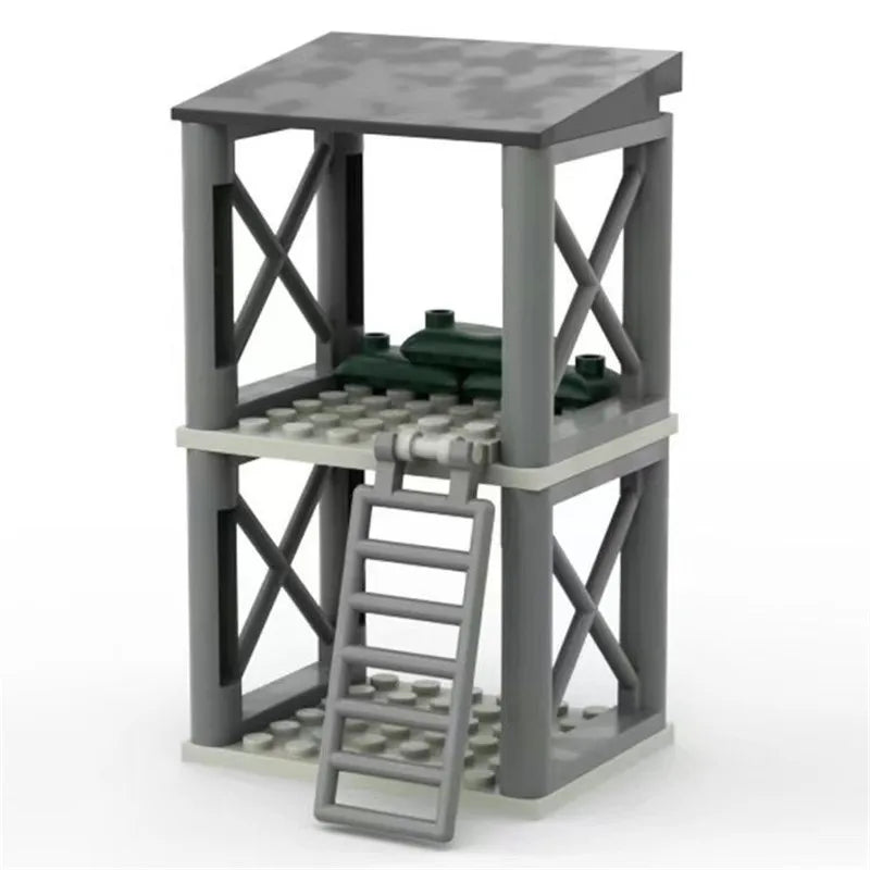 WW2 Army Military Base Model Building Kits Boys Toys Gifts Army Supplies Military Construction Building Blocks Sets