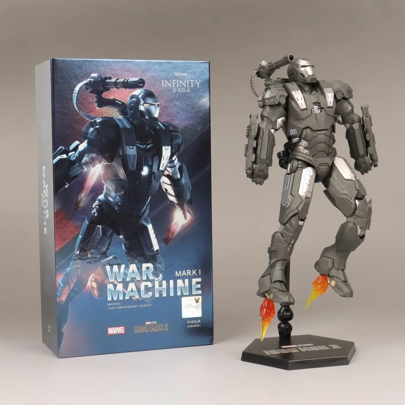 Marvel Avengers ZD Toys Iron Man MK3 MK1 MK6 MK7 MK5 Tony Stark Iron Patriot War Machine Action Figure Ironman Collect Toy Gift