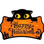 Halloween Decorations Peeping Black Cat Wooden Holiday With Rope Hanging Sign Holiday Dress Up Porch Hanging Ornaments
