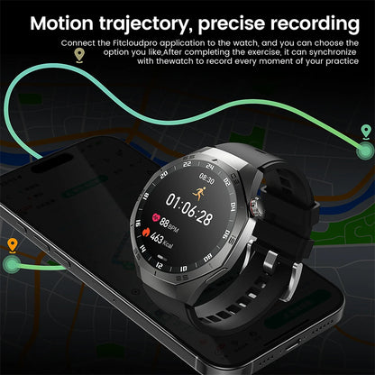 For HUAWEI GT5 Pro Smartwatch Men 360*360 HD AMOLED Screen GPS Motion Track Heart Rate Bluetooth Call IP68 Waterproof Smartwatch