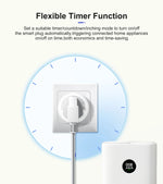 GIRIER Smart Plug ZigBee 20A Smart Home Outlet Socket EU 4200W with Power Monitor Function Supports Alexa Google Home Assistant