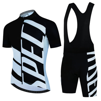 2024 Cycling Clothes Mtb Male Clothing Equipment Man Professional Shirt Shorts Men Jumper Summer Bike Jersey Bib Men's Tricuta