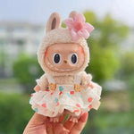 Clothes only 17cm Doll Clothes accessories for Ropa Labubu V1 V2 V3 Outfit Time to chill doll clothes