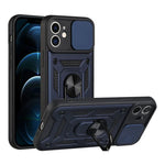 For iPhone 16 17 15 14 13 12 11 Pro Max Mini Plus Air Military Grade Bumpers Ring Cover Slide Camera Lens Protector Armor Case