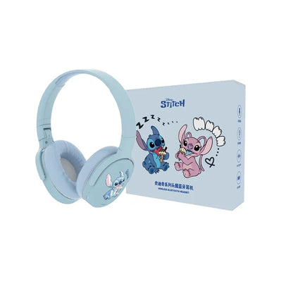 Disney Stitch P2961 Headphones Bluetooth Gaming Sport Over Ear Headset Noise Reduction Surround Sound Wireless Child Earphones