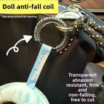 2Pcs/Lot Labubu Anti Drop Buckle Silicone Rope Keychain Protection Ring Colorful Winding Fixed Anti Drop