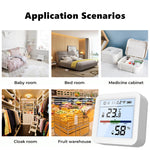 Tuya Smart Temperature And Humidity Sensor WiFi/Zigbee With Backlight Indoor Hygrometer Voice Control Via Alexa Google Home